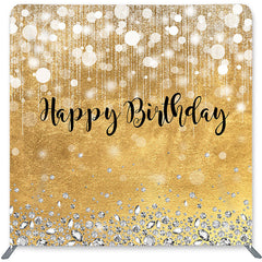 Lofaris Gold Glitter Diamond Double-Sided Backdrop for Birthday