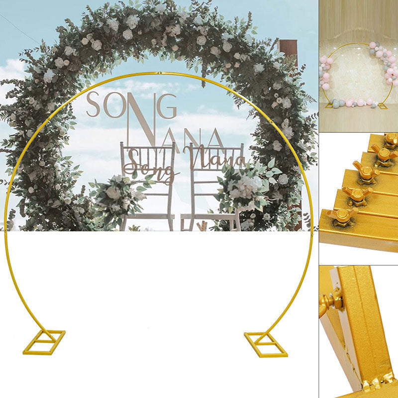 Lofaris Gold Metal Flower Hoop Balloon Diy Wedding Arch Stand