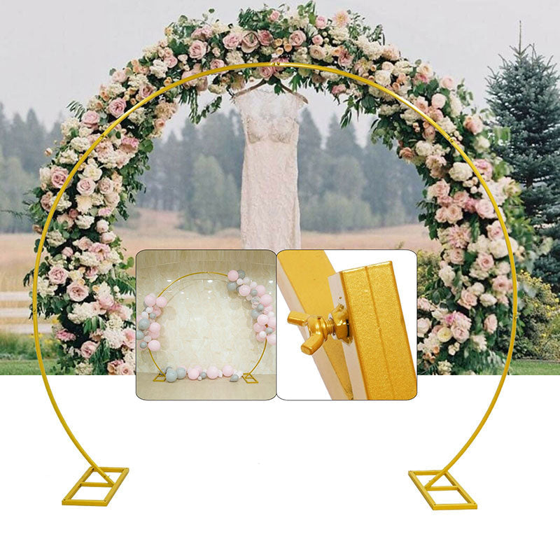 Lofaris Gold Metal Flower Hoop Balloon Diy Wedding Arch Stand