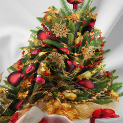Lofaris Gold Snowflake Christmas Tree Family Wall Tapestry