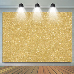 Lofaris Gold Sparkle Sequin Fabric Photo Birthday Backdrop