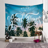 Lofaris Good Times Tree Landscape Room Decoration Wall Tapestry