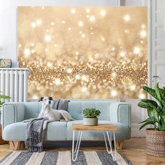 Lofaris Gorgeous Golden Flash Bokeh Backdrop For Birthday Party