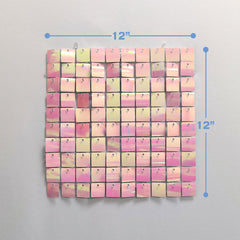 Lofaris Gradient Pink Girlish Shimmer Wall Panels Party Decor For Wedding