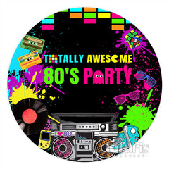 Lofaris Graffiti Totally Awesome 80s Party Backdrop For Birthday