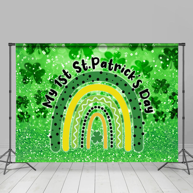 Lofaris Green And Water My First St. Patrick’s Day Backdrop For Kid