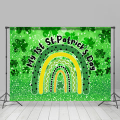 Lofaris Green And Water My First St. Patrick’s Day Backdrop For Kid