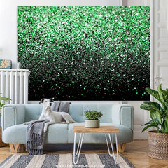 Lofaris Green Bokeh Glitter Black Birthday Party Backdrops