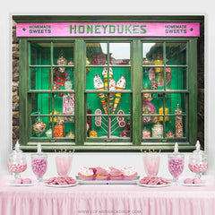 Lofaris Green Candy Land Shop Honeydukes Birthday Backdrop