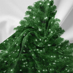 Lofaris Green Christmas Tree White Glitter Wall Tapestry