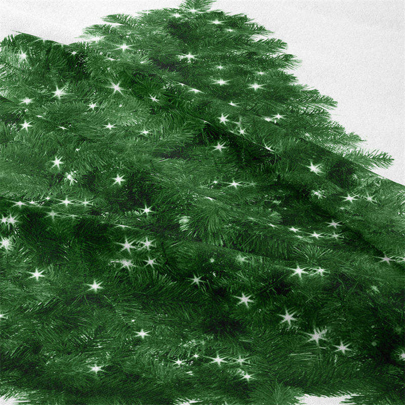 Lofaris Green Christmas Tree White Glitter Wall Tapestry