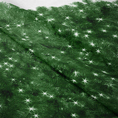 Lofaris Green Christmas Tree White Glitter Wall Tapestry