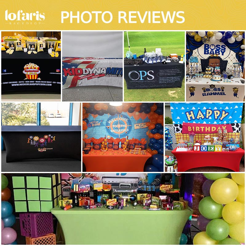 Lofaris Green Coco Melon Baby Birthday Stretch Fitted Table Cover