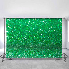 Lofaris Green Glitter Simple Bokeh Happy Birthday Backdrop