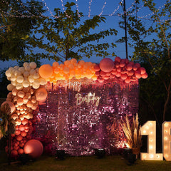 Lofaris Happy Birthday Sequin Glitter Wall Backdrop For Party Favor Event