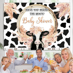 Lofaris Have You Heard The Moos Baby Shower Decoration Backdrop