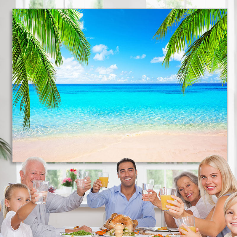 Lofaris Hawaiian Luau Palm tree Leaves Photoshoot Backdrops