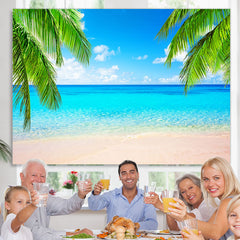 Lofaris Hawaiian Luau Palm tree Leaves Photoshoot Backdrops