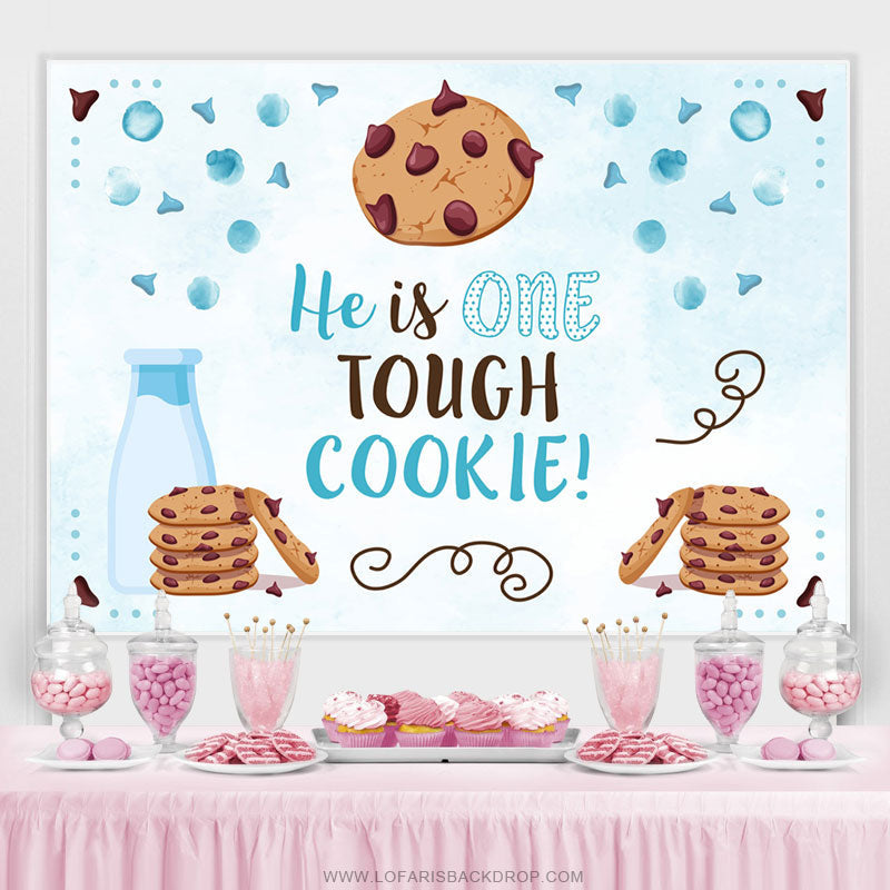 Lofaris He Is One Tough Cookie Happy Birthday Backdrop For Boy