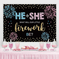 Lofaris He Or She Independence Day Spark Gender Reveal Banner