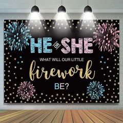 Lofaris He Or She Independence Day Spark Gender Reveal Banner