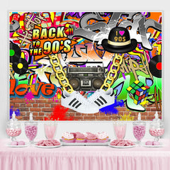 Lofaris Hip Hop Back To The 90s Birthday Backdrop For Party