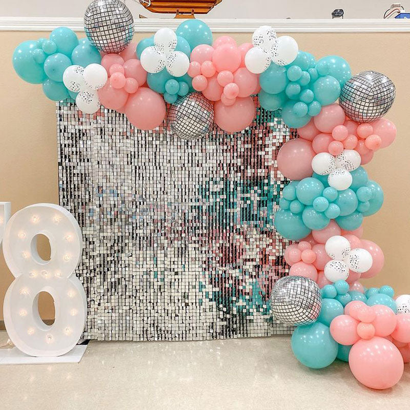 Lofaris Holiday Shimmer Mirror Sequin Tile Panel For Anniversary Proposal