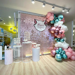 Lofaris Holiday Shimmer Mirror Sequin Tile Panel For Anniversary Proposal