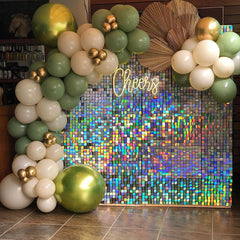 Lofaris Holiday Shimmer Wall DIY Sequin Backdrop For Retirement Birthday