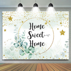 Lofaris Home Sweet Green Plant Housewarming Backdrops