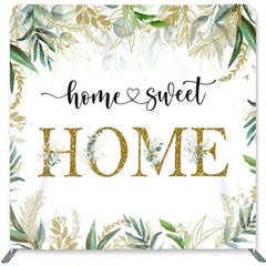 Lofaris Home Sweet Leaves Double-Sided Backdrop for Birthday