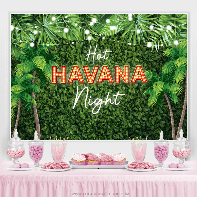 Lofaris Hot Havana Night Theme Jungle Holiday Party Backdrop