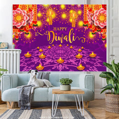Lofaris India Light Festival Happy Diwali Party Backdrop Photo Banner