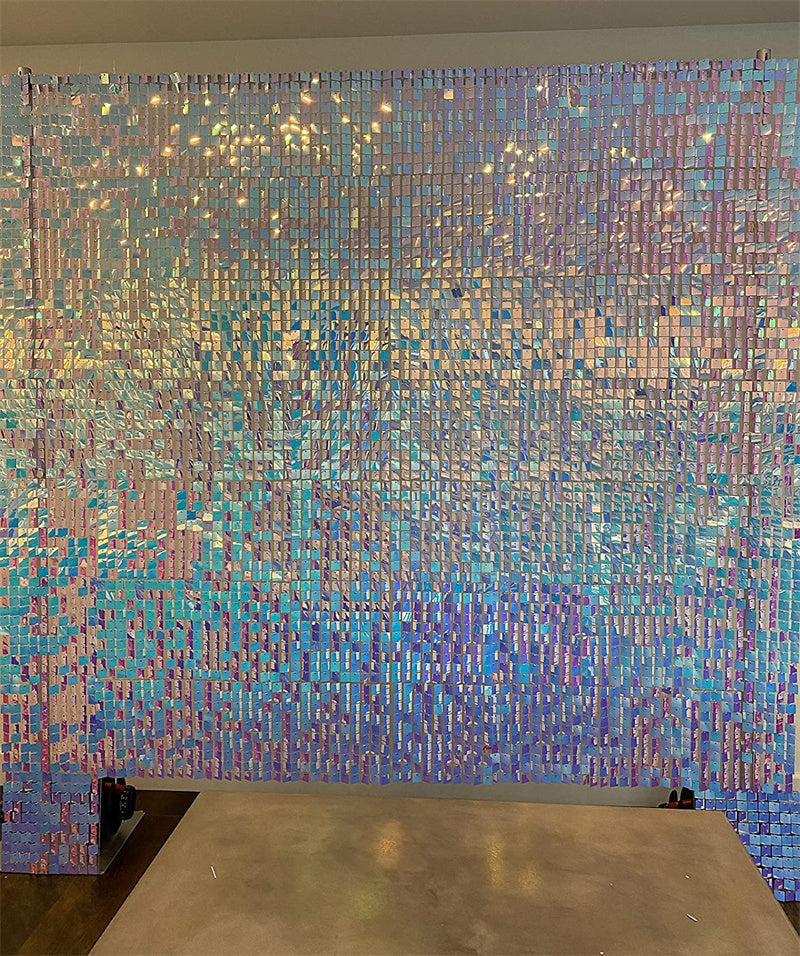 Lofaris Light Blue Shimmer Wall Panels | Wedding Event Party Decorations