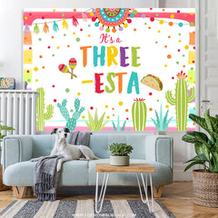 Lofaris Its A Three Esta Fiesta Taco Happy Birthday Backdrop