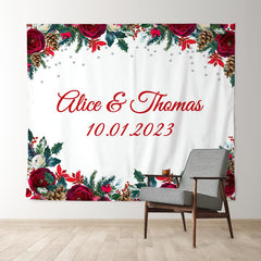 Lofaris Its The Season For Love Floral Bridal Shower Backdrop