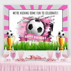Lofaris Kick Some Fun To Celebrate Football Birthday Backdrop