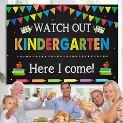 Lofaris Kindergarten Back to School Kids Photoshoot Backdrop