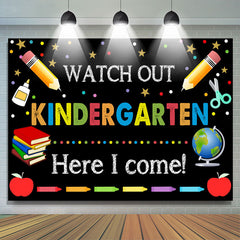 Lofaris Kindergarten Blackboard Back to School Backdrop