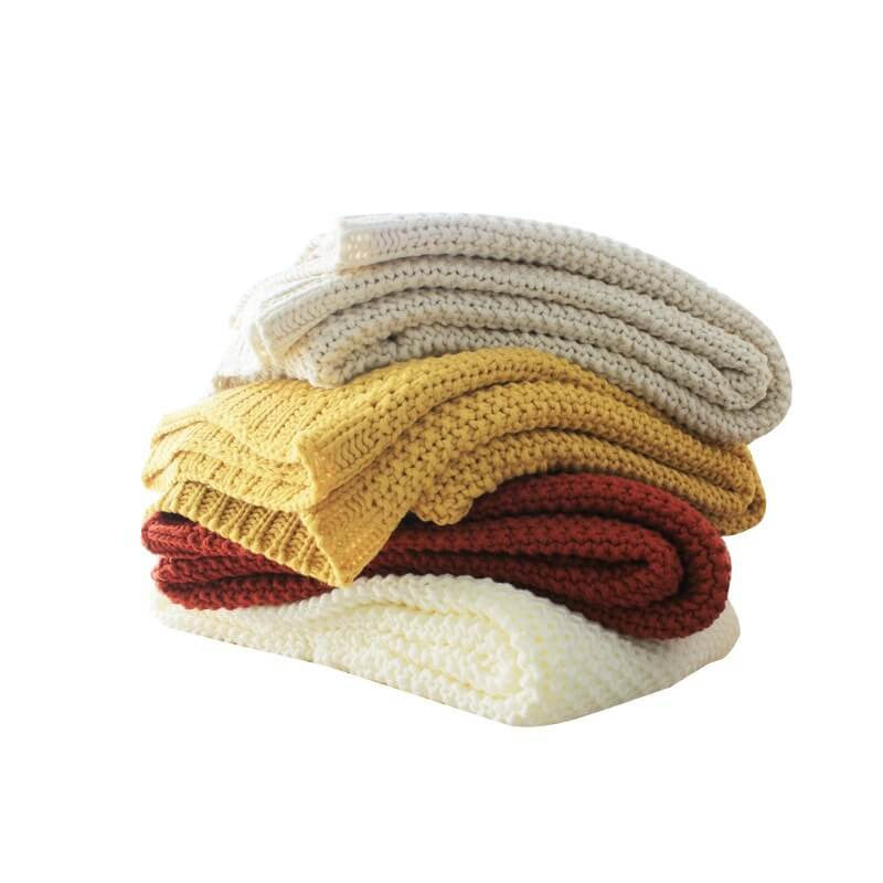Lofaris Knit Throw Blanket Soft Versatile for Chair Bed