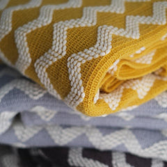 Lofaris Knitted Blanket Jacquard Warp-Knitted Decorative