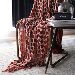 Lofaris Knitted Blanket Jacquard Warp-Knitted Decorative