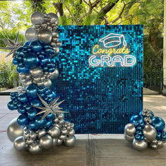 Lofaris Lake Blue Shimmer Wall Panels For Event Party Decor