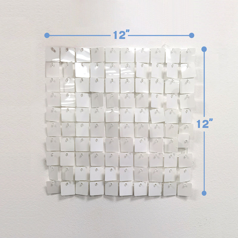 Lofaris Pure White Shimmer Wall Panels Party Decorations For Wedding