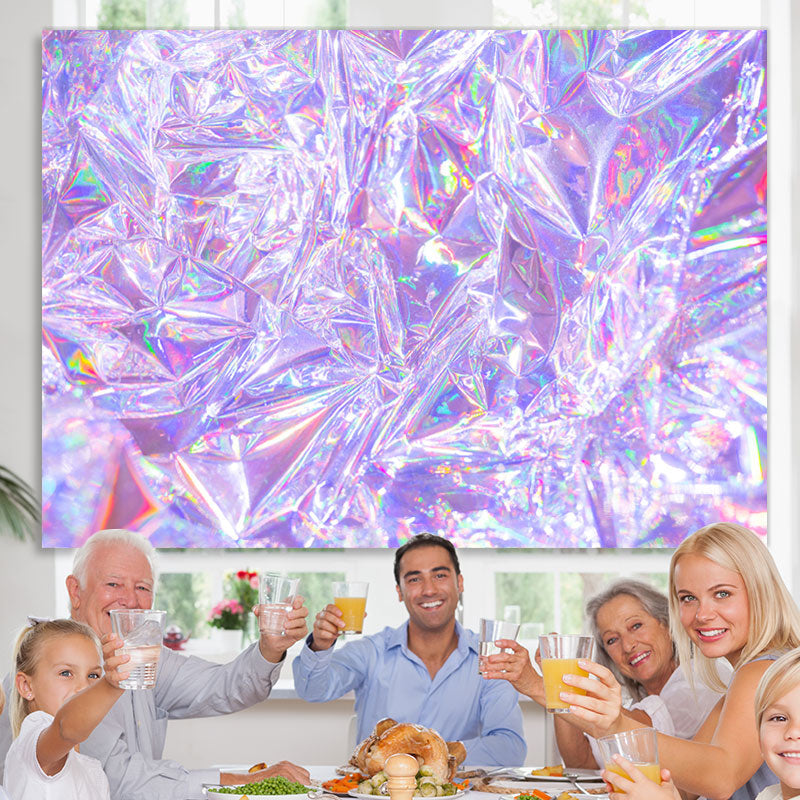 Lofaris Laser Purple Photo Bokeh Backdrop for Party