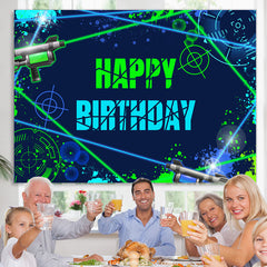 Lofaris Laser Shooting Game On Happy Birthday Backdrop