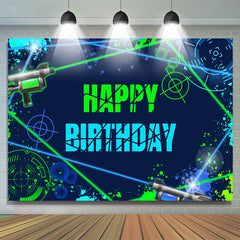 Lofaris Laser Shooting Game On Happy Birthday Backdrop