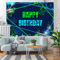 Lofaris Laser Shooting Game On Happy Birthday Backdrop