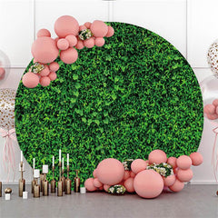 Lofaris Leaves Custom Round Decoration Backdrop For Wedding
