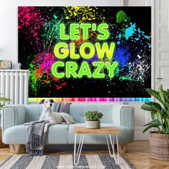 Lofaris Lets Glow Crazy Graffiti Splash Paint Party Backdrop